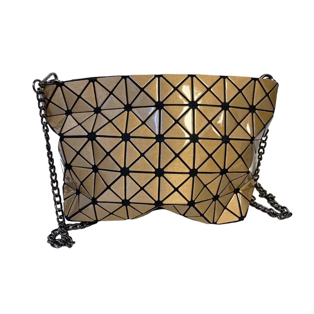 *Issey Miyake Bao Bao Black & Gold Crossbody Medium
